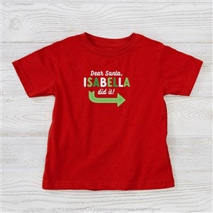 They Did It Personalized Christmas Toddler T-Shirt - 48834-TT