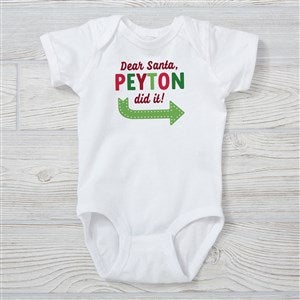 They Did It Personalized Christmas Baby Bodysuit - 48836-CBB