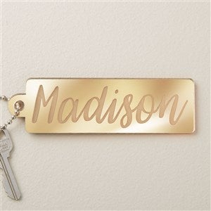 Classic Style Personalized Gold Acrylic Keychain - 48847-G