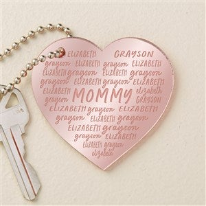 Grateful Heart Personalized Acrylic Keychain - Rose Gold - 48849-RG