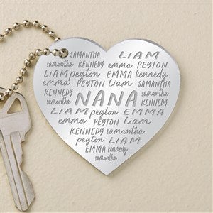 Grateful Heart Personalized Acrylic Keychain - Silver - 48849-S