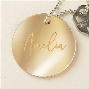 Trendy Script Personalized Acrylic Keychain - Gold - 48858-G