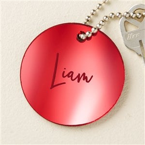 Trendy Script Personalized Acrylic Keychain - Red - 48858-R