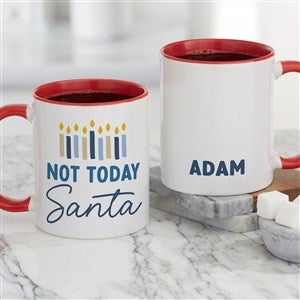 Hanukkah Puns Personalized Coffee Mug 11 oz.- Red - 48919-R