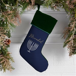 Love and Light Personalized Green Stockings - 48957-G