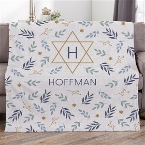 Spirit of Hanukkah Personalized 60x80 Plush Fleece Blanket - 48965-FL