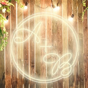 Wedding Initials Custom Neon Sign- 18 - 48974D-18