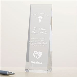 Engraved Logo Slanted Vertical Award - 48978