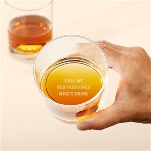 Write Your Own Secret Message Engraved Whiskey Glass - 48982