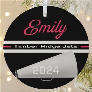 Cheer Personalized Ornament-3.75quot; Matte - 1 Sided - 49003-1L