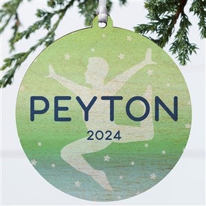 Gymnastics Personalized Ornament-3.75quot; Wood - 1 Sided - 49004-1W