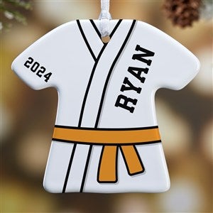 Karate Personalized T-Shirt Ornament - 1-Sided - 49041-1S