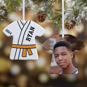 Karate Personalized T-Shirt Ornament - 2-Side - 49041-2S