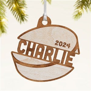 Hockey Personalized Wood Ornament- Whitewash - 49049-W