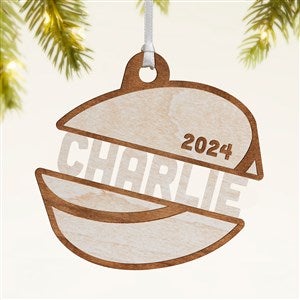 Hockey Personalized Wood Ornament- Whitewash - 49049-W