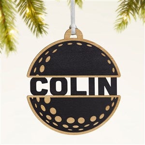 Golf Personalized Wood Ornament- Black - 49050-BLK