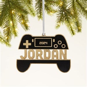 Gamer Personalized Wood Ornament- Black - 49053-BLK