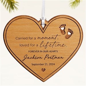 Baby Memorial  Personalized Wood Ornament- Natural - 49080-N