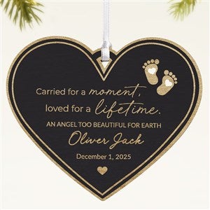 Baby Memorial Personalized Wood Ornament- Black - 49080-BLK