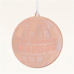 Disco Personalized Acrylic Ornament- Rose Gold - 49087-RG