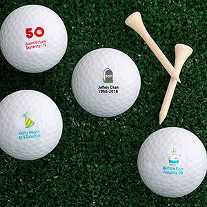 Birthday Cheer Golf Ball Set of 3 - Non Branded - 4914-B3
