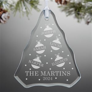 Jolly Spruce Engraved Glass Ornament - 49147