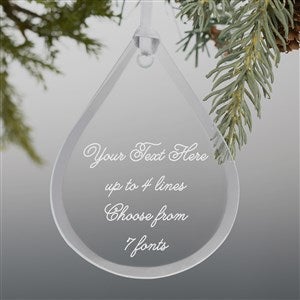 Write Your Own Personalized Glass Ornament - 49219