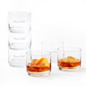 Etched Lenox Tuscany Short Stacking Glass Set - 49226