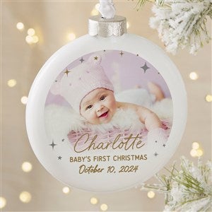 Starburst Babys First Christmas Personalized Deluxe Ornament - 49233