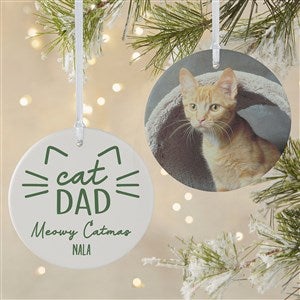 Cat Parent Personalized Ornament- 3.75quot; Matte - 2 Sided - 49260-2L