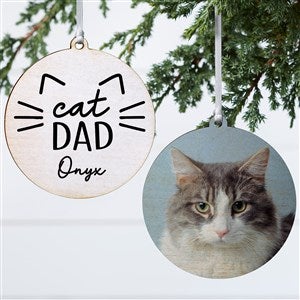 Cat Parent Personalized Ornament- 3.75quot; Wood - 2 Sided - 49260-2W