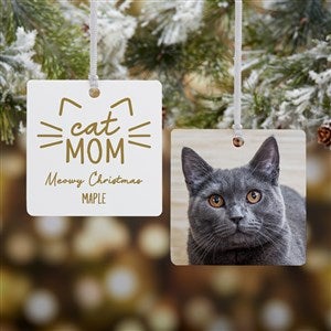 Cat Parent Personalized Ornament- 2.75quot; Metal - 2 Sided - 49260-2M