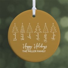 Scripted Christmas Tree Personalized Ornament-2.85 Glossy - 1 Sided - 49262-1S