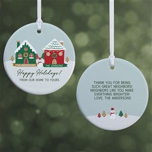 Favorite Neighbor Personalized Ornament- 2.85quot; Glossy - 2 Sided - 49265-2S