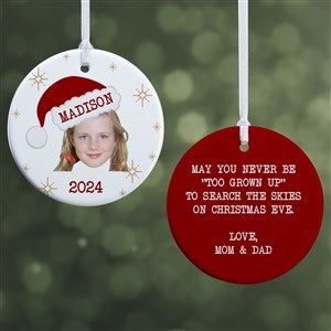 Christmas Character Personalized Photo Ornament- 2.85 Glossy - 2 Sided - 49267-2S