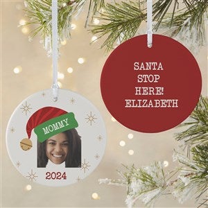 Christmas Character Personalized Photo Ornament- 3.75 Matte - 2 Sided - 49267-2L