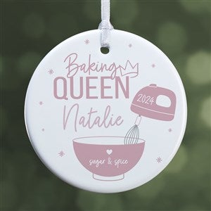 Baking Queen Personalized Ornament- 2.85quot; Glossy - 1 Sided - 49268-1S