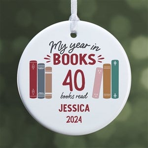 Book Lover Personalized Ornament- 2.85quot; Glossy - 1 Sided - 49269-1S