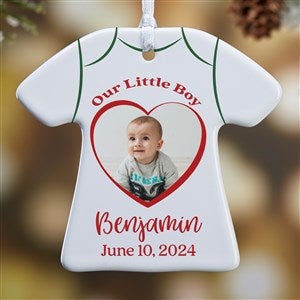 Baby Birth Info Personalized Photo T-Shirt Ornament - 1 Sided - 49288-1