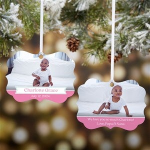 Merry Little Miracle Personalized Metal Ornament - 49311