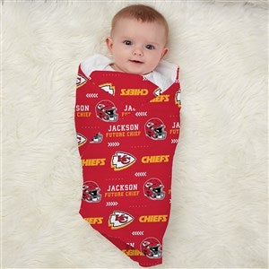 Kansas City Chiefs Personalized NFL Baby Receiving Blanket - 49312-B