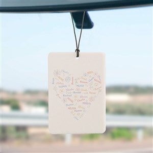 Blooming Heart Personalized Car Air Freshener - 49376