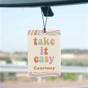 Take It Easy Personalized Car Air Freshener - 49392