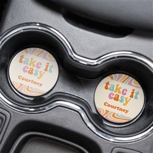 Take It Easy Personalized Car Coaster Set of 2 - 49399