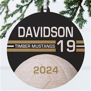 Volleyball Personalized Ornament-3.75quot; Wood - 1 Sided - 49404-1W