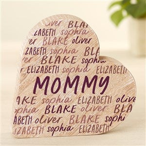 Grateful Heart Personalized Wooden Heart - 49418