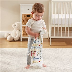 Star Struck Baby Boy Personalized Mini Lovey Baby Blankie - 49420