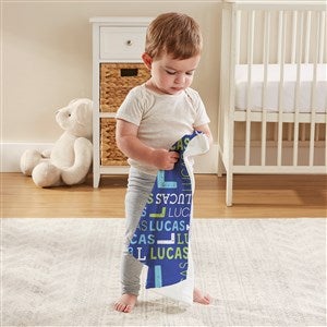 Repeating Name Personalized Mini Lovey Baby Blankie - 49429