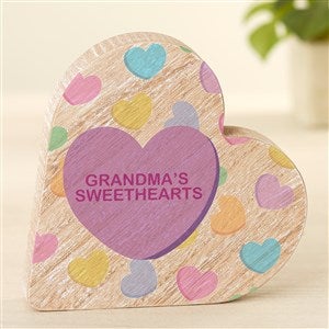 Conversation Hearts Personalized Wooden Heart - Large - 49433-L