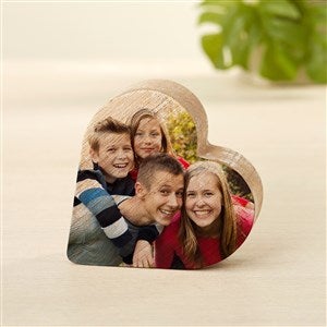 Photo Personalized Small Wooden Heart - 49444